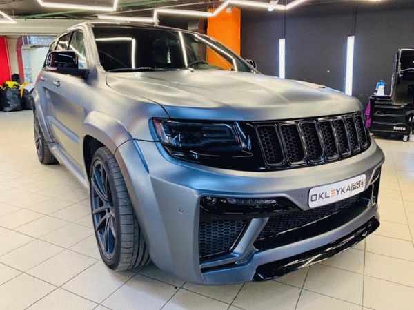 Jeep Grand Cherokee цвет матовый серый шпон