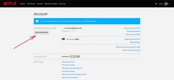 Шаги: как отменить подписку на популярный сервис - Как удалить подписку из Netflix 1