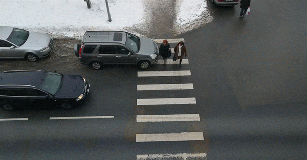 Пешеходные переходы на перекрестках