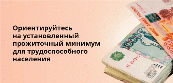 На основе установленного законом минимального размера оплаты труда для трудоспособного населения