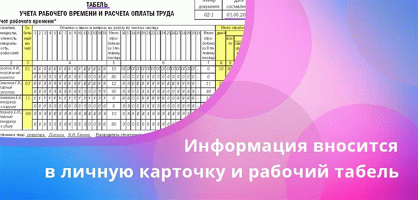 Информация вносится в удостоверение личности работника и в рабочий лист, а работник уведомляется о приказе под роспись.